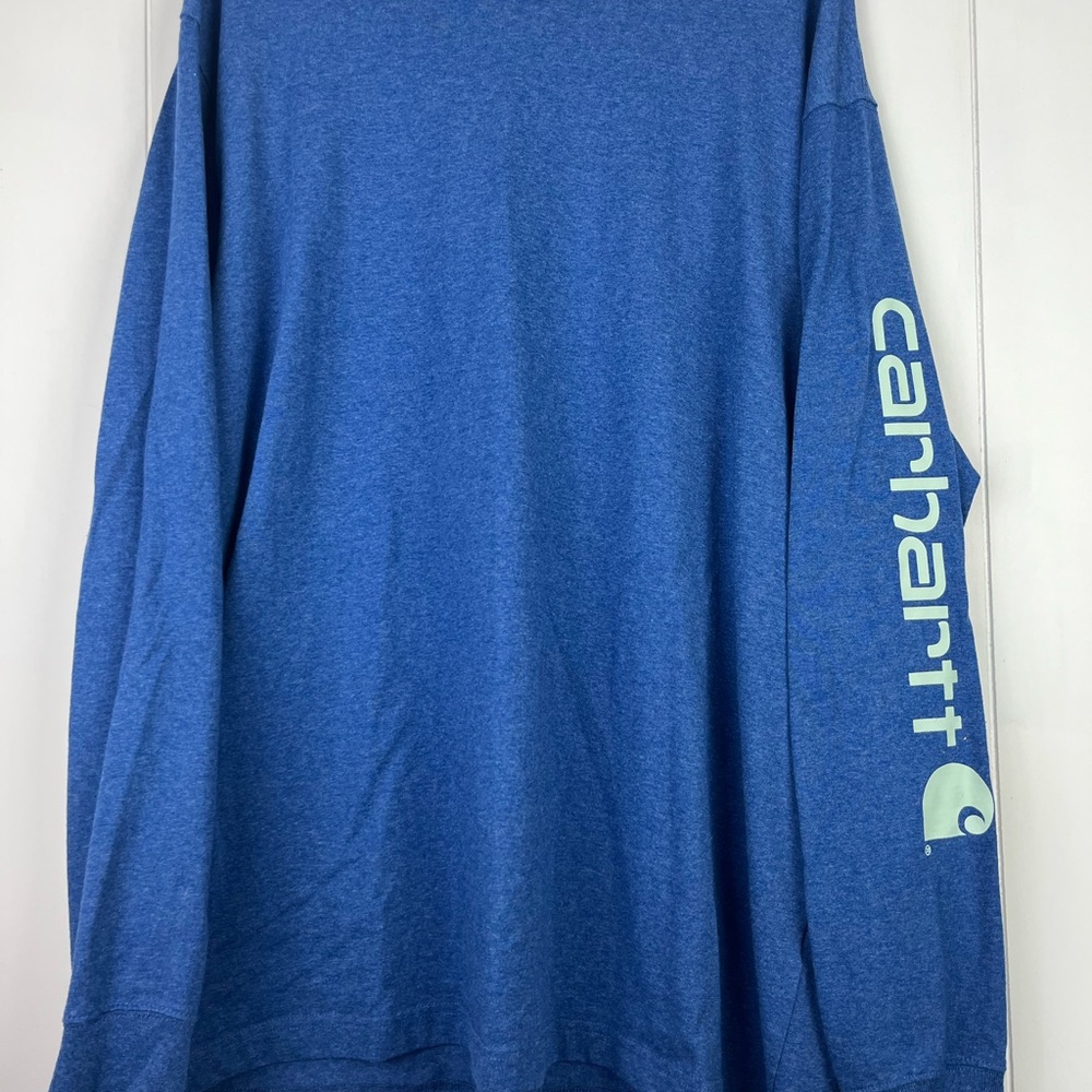 Carhartt Men's Loose Fit Blue Long Sleeve Shirt